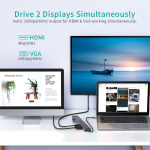 11-in-1 USB-C Multiport Docking Station HUB-M2 | 4K HDMI, Ethernet, SD, 100W USB-C PD - Image 7