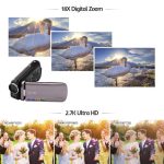2.7K Ultra HD Camcorder – 42MP Digital Video Camera with 3.0" LCD, 18X Digital Zoom, Night Vision, and Microphone, - Image 5
