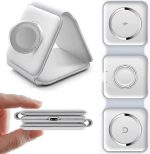3-in-1 Magnetic Foldable Wireless Charger WHT1 – Fast Charging Station for iPhone, Apple Watch & AirPods, - Image 2