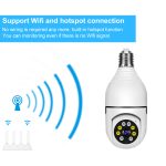 360° VR WiFi Security Camera – HD 1080p Panoramic Surveillance with Night Vision & Two-Way Audio, - Image 2