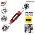 48‑in‑1 Universal Socket Wrench with 360° Swivel Head – Multi‑Function Adjustable Spanner