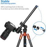 Adjustable Tripod Level Arm Fixer – Aluminum Boom & Support Arm for Tripods (360° Horizontal Mount) – - Image 2