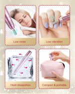 AEVO Electric Nail Drill Machine – 20,000 RPM USB-Powered Professional Nail File Kit with 11 Bits & 36 Sanding Bands - Price in Oman - Image 2