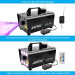 AGPTEK 500W Fog Machine with 13 Colorful LED Lights and Wireless Remote Control – Portable Smoke Machine for Parties, Weddings, DJ Events, - Image 2