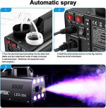 AGPTEK 500W Fog Machine with 13 Colorful LED Lights and Wireless Remote Control – Portable Smoke Machine for Parties, Weddings, DJ Events, - Image 4