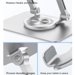 Aluminium Alloy Foldable Laptop Stand – Ergonomic, Adjustable, and Portable Notebook Riser, - Image 3