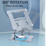 Aluminium Alloy Foldable Laptop Stand – Ergonomic, Adjustable, and Portable Notebook Riser, - Image 7