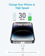 Anker 322 USB‑C to Lightning Cable 3 ft (Series 3, A81B5H21) – Braided, 60 W Power Delivery, MFi‑Certified - Image 4