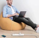 Anker PowerExtend USB-C 3 Strip White – 30W Fast Charging Power Strip with 3 AC Outlets & 3 USB Ports (2 USB-A, 1 USB-C) – 2m Cable, Surge Protection, - Image 4