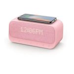 Anker Soundcore Wakey Pink – 10W Bluetooth Speaker with Alarm Clock, FM Radio, and Qi Wireless Charging,