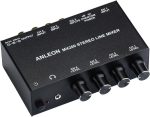 Anleon MX200 Stereo Line Mixer – 4‑Channel XLR & RCA Mixer with Headphone Out - Image 2