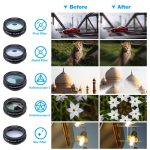 Apexes 10‑in‑1 Mobile Lens Kit – Universal Clip‑On Smartphone Lens Set (Wide, Macro, Fisheye & Telephoto) – - Image 2