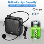 APORO T15 Portable Voice Amplifier – 12W Mini Speaker with Wired Microphone, TF Card Support, and 12-Hour Battery Life – Price in Oman - Image 7