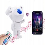 Astronaut White BOX Projector Party Light PRT12 – 360° Rotating Galaxy Star Projector with Remote Control,