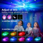 Astronaut White BOX Projector Party Light PRT12 – 360° Rotating Galaxy Star Projector with Remote Control, - Image 3