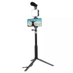 AY49Z Vlogging Kit – Complete Video Making Set with Tripod, Microphone, and LED Light, - Image 3
