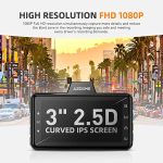 AZDOME M01 Pro Dash Cam – 1080P Full HD Car DVR with 3" IPS Screen, G-Sensor, Night Vision, Loop Recording, and Parking Monitor – Model DSH1 LND – - Image 5
