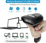 Begum NT‑1228BC Wireless 1D CCD Barcode Scanner – Bluetooth / 2.4 GHz / USB (Brown Box) - Image 2