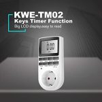 Besvic TM02 Digital Programmable Timer Socket with LCD Display – 24-Hour/7-Day Plug-in Timer for Home Appliances, - Image 3