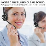 BH‑M9 Pro / BH‑M97 Wireless Call Center Headset – Bluetooth 5.0, Noise‑Cancelling Mic, Charging Dock – - Image 5