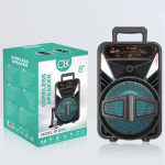 BT‑8101 8″ Portable Bluetooth Speaker with Mic & Remote – 15 W Karaoke Speaker, LED RGB Lights - Image 3