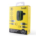 Budi 056U Dual USB Wall Charger with Lightning & Micro USB Cables – Fast Charging Adapter for Smartphones Price in Oman - Image 3