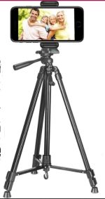 Candc DC-350 Professional Tripod – Lightweight Aluminum Camera Stand with 3-Way Pan Head, 140cm Max Height, - Image 2
