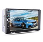 Car MP3 Player 7021G – 7-Inch Touchscreen Double Din Stereo with Bluetooth, GPS, FM Radio, USB, and Rearview Camera Support,