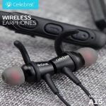 Celebrat A15 Wireless Bluetooth Neckband Headset – Magnetic In-Ear Sports Earphones with Mic, - Image 3