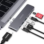 Choetech HUB-M14 7-in-1 USB-C Multiport Adapter – 4K HDMI, Thunderbolt 3, USB 3.0, SD/MicroSD – - Image 2