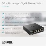 D-Link DES-105 5-Port Unmanaged Fast Ethernet Switch - Image 6