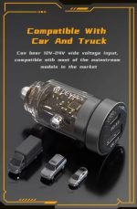 Devia Punk Style Car Charger EA362 – 30W PD USB‑C & QC3.0 USB‑A Dual‑Port Fast Car Charger – - Image 3