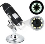 Digital Microscope E2804 – 1600x USB Magnification with 8 LED Lights and OTG Support –