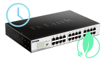D‑Link DGS‑1024D 24‑Port Gigabit Unmanaged Switch – Fanless Metal Desktop/Rackmount