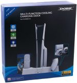 Dobe TP5-3532B Multifunctional PS5 Cooling & Charging Dock – Dual Controller Charger with RGB Lighting & Game Storage, - Image 5