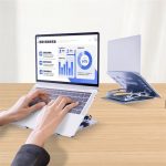 Ergonomic Aluminum Alloy Laptop Stand VST602 – Adjustable, Foldable & Ventilated – - Image 8