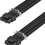 Fasgear PCIe 5.0 12VHPWR 16-Pin GPU Power Cable (FG-A519) – 70cm Sleeved, 600W, Compatible with RTX 3090 Ti/4080/4090 & ASUS/EVGA/Seasonic PSUs