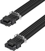 Fasgear PCIe 5.0 12VHPWR 16-Pin GPU Power Cable (FG-A519) – 70cm Sleeved, 600W, Compatible with RTX 3090 Ti/4080/4090 & ASUS/EVGA/Seasonic PSUs