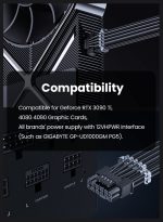 Fasgear PCIe 5.0 12VHPWR 16-Pin GPU Power Cable (FG-A519) – 70cm Sleeved, 600W, Compatible with RTX 3090 Ti/4080/4090 & ASUS/EVGA/Seasonic PSUs - Image 7