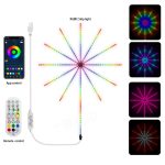 Firework LED Magic Color Lamp JZ‑02 – USB‑Powered RGB Fireworks Ambience Light with App & Remote –