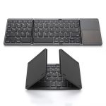 Foldable Bluetooth Keyboard with Touchpad – Tri‑Fold Portable Keyboard for Tablet, Mobile & Laptop – - Image 2