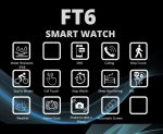 G-Tab FT6 Smart Watch – 1.83" Full Touch Display, IP68 Waterproof, Dual Straps, Health Monitoring, - Image 4