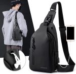 Gaolema Chest Backpack (Water-Resistant Multi-Pocket Sling, Adjustable Strap) - Image 4