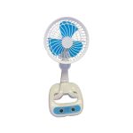 GCY.KB KC‑7900 Rechargeable Folding Fan with LED Lamp – Portable USB Desk Fan