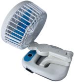 GCY.KB KC‑7900 Rechargeable Folding Fan with LED Lamp – Portable USB Desk Fan - Image 2