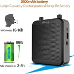 Giecy G300 Portable Bluetooth Voice Amplifier – 30W Output, 2800mAh Battery, Wired Microphone - Image 2