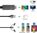 GO-DES GD-8272 3-in-1 HDTV Cable – Lightning, Micro USB, and USB-C to HDMI Adapter, 1080p HD Output Price In Muscat Oman - Image 2