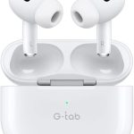 G‑Tab Air 5 Pro TWS Bluetooth Earbuds – ANC, Smart Touch, Wireless Charging, Up to 20 H Playback –