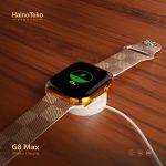 Haino Teko G8 Max Golden Edition Smartwatch – 45mm, Bluetooth Call, Wireless Charging, Waterproof, - Image 3