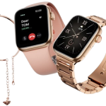 Haino Teko G8 Mini Rose Gold Smartwatch — 41mm HD, Bluetooth Call, Wireless Charging & Dual Straps |
